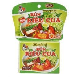 NOSAFOOD - VIEN GIA VI BUN RIEU CUA - приправа специи для приготовления крабового супа - 4 кубика - 75 гр. Пр-во Вьетнам.