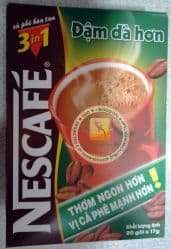 Вьетнамский изумительный черный кофе Dam Da Hon - Nescafe 3 in 1 - быстрорастворимый натуральный - 20 пакетиков в упаковке. Пр-во Вьетнам.